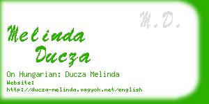 melinda ducza business card